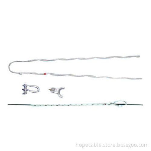 OPGW Tension Dead End, Includes Anchor Shackle, Extension Link, Thimble Clevis, Reinforcing